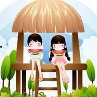 情侣吃瓜的头像,情侣吃瓜的甜蜜瞬间